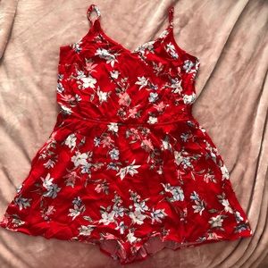 HM Red Flower Romper